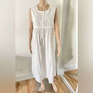 VTG Gilligan O’ Malley Embroidered Sleeveless Nightgown Size XL Cottage Prairie